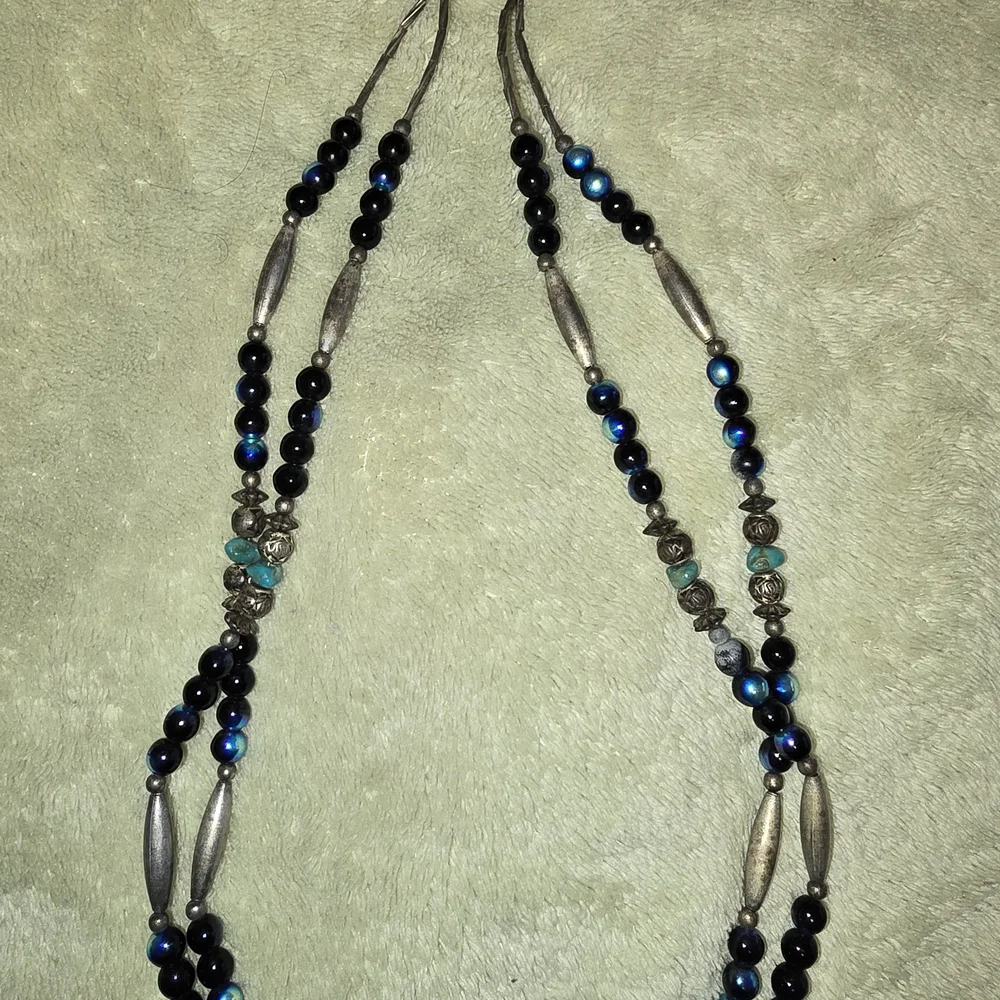 Statement Necklace Abalone, Turquoise, Silver Bib Necklace Southwestern